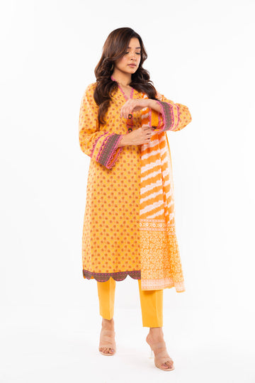 Alkaram Studio SS-36-1-24 Yellow Spring Summer Collection Online Shopping